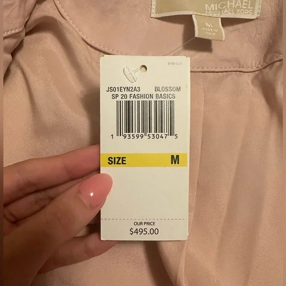 NEW WITH TAGS Michael Kors Pink Leather Jacket - Picture 6 of 9